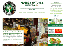 Tablet Screenshot of mothernaturesbc.ca
